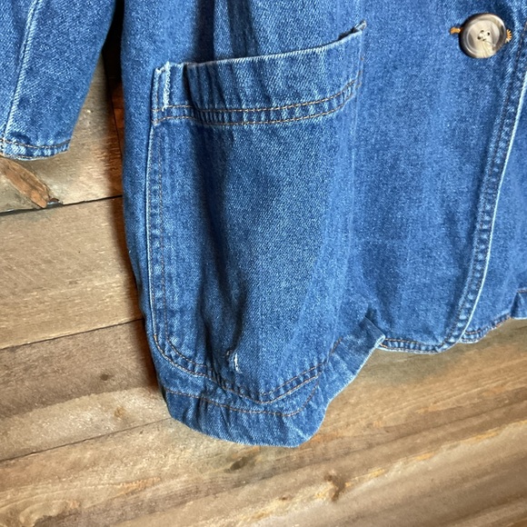 Vintage 80's GITANO Denim Blazer Women’s Plus Size 20W - Picture 2 of 3